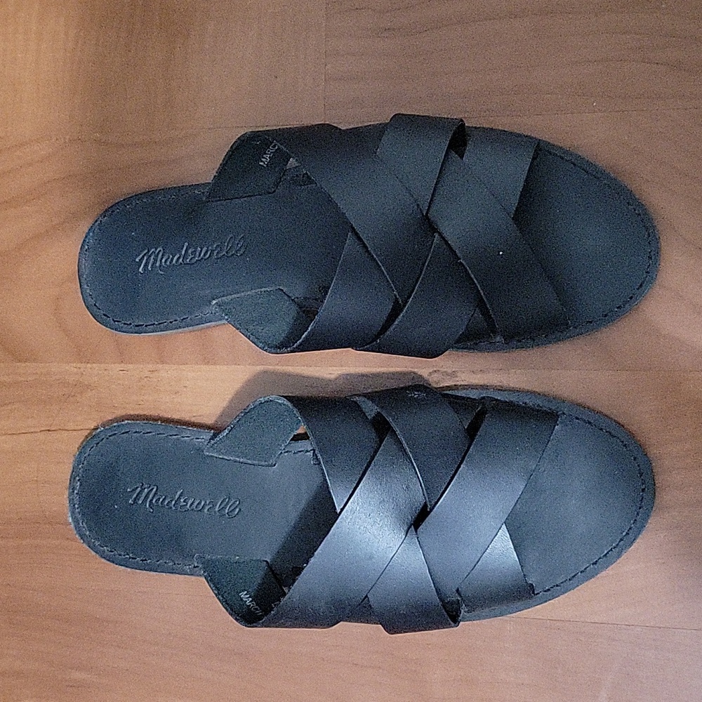 Madewell The Boardwalk Woven Slide Sandal